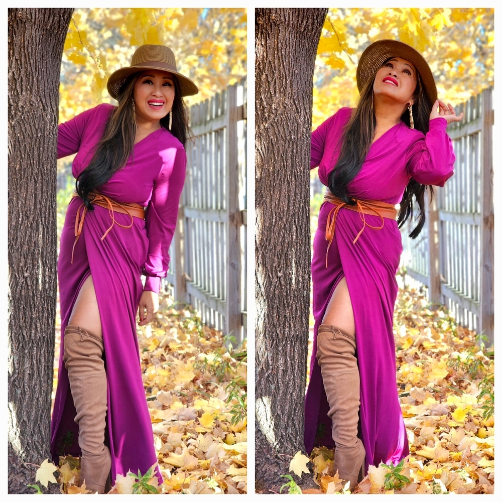 Womem Dress Fushia/Purple Color/Used